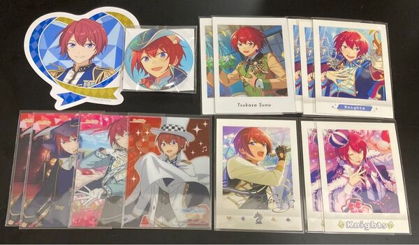 朱桜司 Knights あんさんぶるスターズ あんスタ ぱしゃこれ クリアカード 缶バッジ ぱしゃっつ