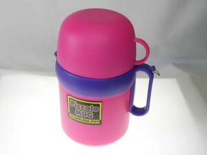 アロックス（ピッコロマグ）　ステンレス保温瓶（水筒・マグボトル）容量：0.4L　カラー：ピンク　アウトドアにも便利　未使用新品