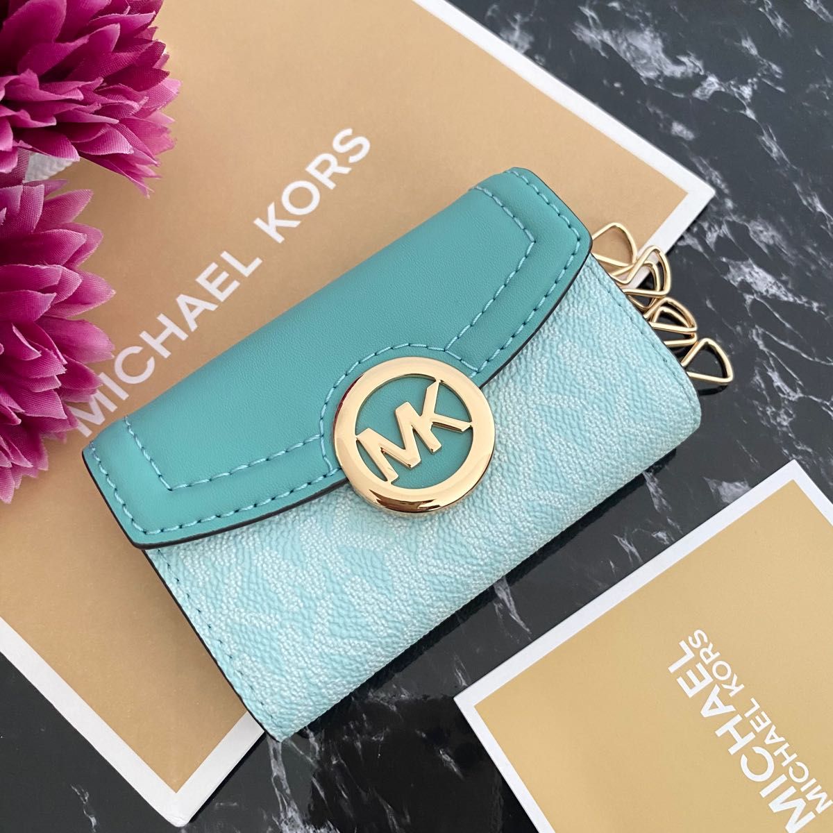 新品 MICHAEL KORS マイケルコース キーケース ブラウン｜Yahoo!フリマ