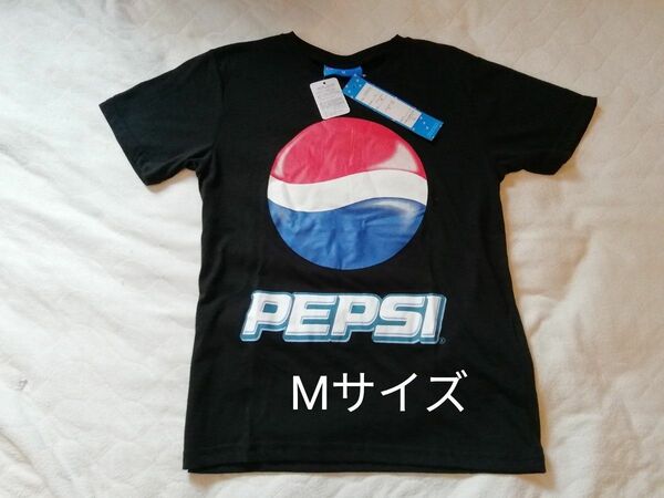 1【激安送料込み】新品タグ付き PEPSI ペプシ ロゴ メンズ 半袖Tシャツ（M）