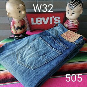 a037 levis リーバイス 505 W32 日本別注 ダメージ クラッシュ