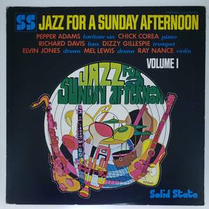 良盤屋◆LP◆Jazz;ディジー・ガレスピー/チック・コリア、他　V.A./Jazz For A Sunday Afternoon Volume 1 /1977 ◆Bop◆J-3138