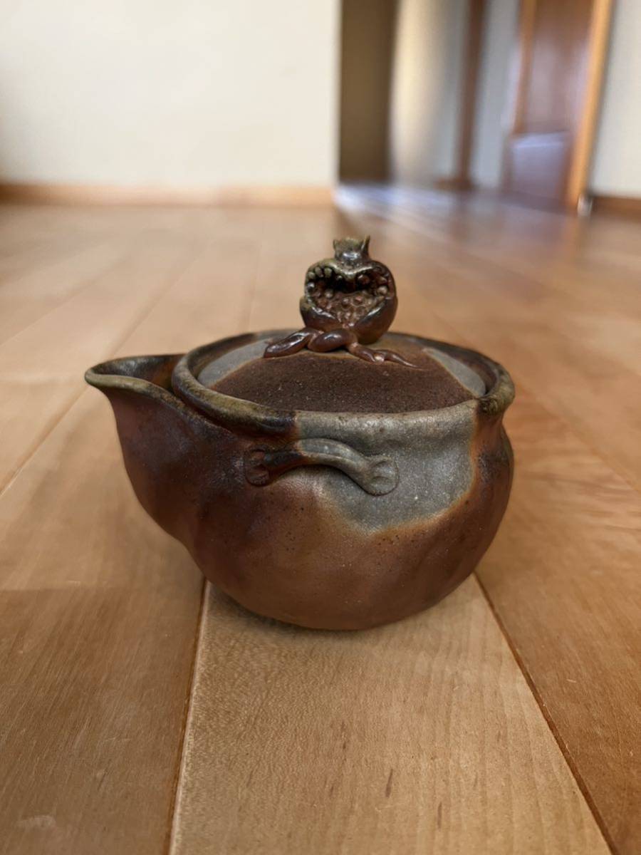 備前焼急須 】木村陶峰 造 陶印 後手急須 煎茶道具 茶器 product