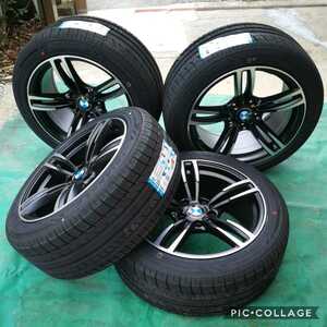 新品 タイヤホイール4本セット BMW 5シリーズ 6シリーズ X3 F10 F11 F12 F13 F06 E83 BK855 タイヤ付き4本セット245/45R18 245/45R18 