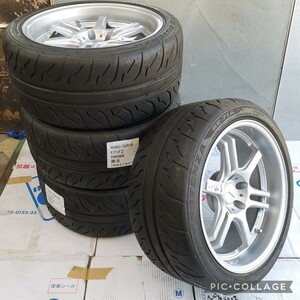  ポテンザ RW006 希少 軽量 鍛造 FORGED 18インチ 9.5J 9.5J +12 +12 5穴 5H PCD114.3タイヤ付き4本 POTENZA RE-71R　265/35R18 深リム 