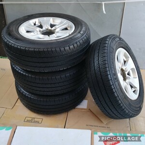 205/70R15C 106/104S 8PR 4 pcs set Michelin MICHELIN AGILIS 15 ×6.5j 6 hole PCD 139.7mm ET+28 hub diameter 110mm 100 series Hiace Regius 