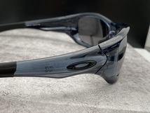 偏光★OAKLEYオークリー PITBULLピットブル アジアンフィット CrystalBlackクリスタルブラック/POLARIZEDミラー USA製サングラス ケース付_画像6