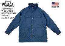 70s WOOLRICH BAXTER STATE JACKET USA製 ウールリッチ バクスター ステート ジャケット ビンテージ マウンテンパーカー USA_画像1