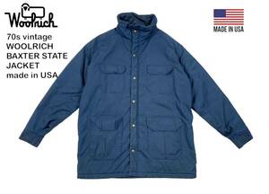 70s WOOLRICH BAXTER STATE JACKET USA製 ウールリッチ バクスター ステート ジャケット ビンテージ マウンテンパーカー USA