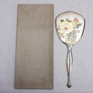  box attaching!# hand-mirror hand mirror .. mirror Vintage Showa Retro 