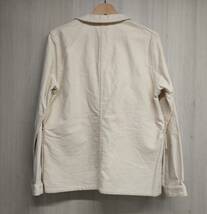 NIGEL CABOURN ナイジェルケーボン TUNIC JACKET モールスキン カバーオール オフホワイト アイボリー コットン 46サイズ 8080030010_画像2