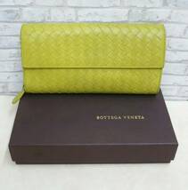 BOTTEGA VENETA ボッテガ ヴェネタ 長財布 イエロー 箱あり BO5622706G_画像1