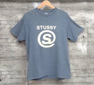 USA製 STUSSY ステューシー 半袖Tシャツ サイズM ブルー系 店舗受取可