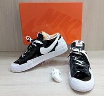 NIKE/ナイキ/スニーカー/BLAZER LOW ×SACAI/DM6443-001/ブラック×ホワイト/29cm_画像1