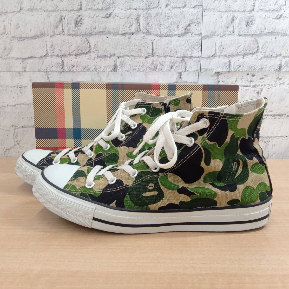 A BATHING APE◇BAPE STA 93 HI/ハイカットスニーカー/26.5cm/ブラウン