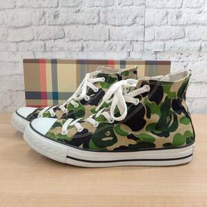 【箱付き】A BATHING APE ABC CAMO APE STA HI M2 アベイシングエイプ ABC カモ エイプスタ ハイ グリーン サイズ26cm