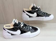 NIKE/ナイキ/スニーカー/BLAZER LOW ×SACAI/DM6443-001/ブラック×ホワイト/29cm_画像3