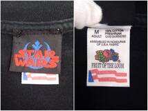 [90s] FRUIT OF THE LOOM STARWARS RETURN OF THE JEDI フルーツオブザルーム スターウォーズ ジェダイの帰還 Tシャツ黒 M 店舗受取可_画像3