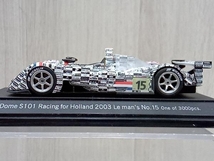 EBBRO エブロ 1/43 ドーム S101 レーシング・フォー・ホランド ルマン2003 No.15 ケース角破損、ヒビあり_画像4