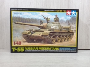 プラモデル タミヤ ソビエト戦車 T-55 1/48 ミリタリーミニチュアシリーズ No.98