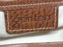 genten ゲンテン トートバッグ レザーバッグ / ブラウン_画像7