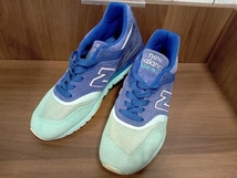 比較的美品 new balance ニューバランス M996NSB ローカット スニーカー USA製 アメリカ製 スウェード メッシュ ブルー 25.5cm_画像1