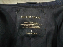 UNITED TOKYO ユナイテッドトウキョウ テーラードジャケット 黒 紺 400553011 メンズ サイズ1_画像4