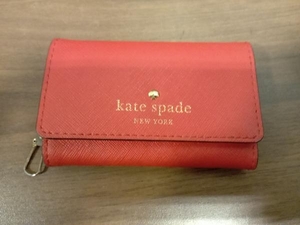 kate spade ケイトスペード キーケース PWRU4039 6連キーケース レッド レザー 牛革 ベトナム製 レディース