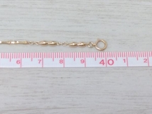 K18　デザインネックレス　約40cm　10.2g_画像4