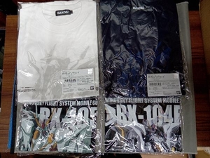 美品 BANDAI 機動戦士ガンダム 閃光のハサウェイ／Ξガンダム・ペーネロペー／フルカラーTシャツ／BLUE・WHITEシリーズTシャツ／Mサイズ