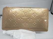 LOUIS VUITTON／ルイヴィトン／モノグラム・ヴェルニ ジッピー／CA2132 ／ラウンドファスナー長財布／カードポケット8／シャンパンゴールド_画像1