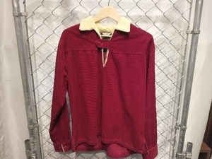 古着 SEARS Corduroy Lace Up Pullover 60s Made in USA Size:M コーデュロイレースアッププルオーバー レッド ワインレッド 店舗受取可