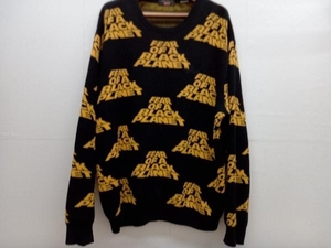 Supreme×UNDER COVER シュプリーム×アンダーカバー 18SS Public Enemy Sweater パブリックエネミー 総柄 セーター ニット ブラック