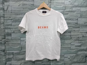 BEAMS/ Beams /11-08-5885-591/ white /S size / Logo TEE/ short sleeves T-shirt / orange / crew neck / cotton / select / men's 