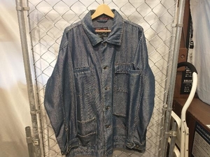 FUBU Polyester Polished Coverall 00s Blue Size:M フブ カバーオール 光沢 ブルー 店舗受取可