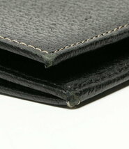 【美品】WHITEHOUSECOX BLACK LEATHER ホワイトハウスコックス 長財布 レザーウォレット ブラック 店舗受取可_画像7