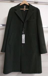 eleventy/ eleven ti/ Chesterfield coat / dark green / wool / size :50