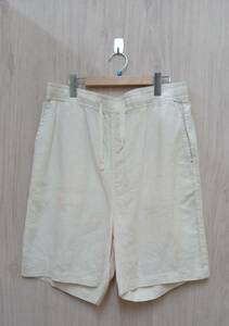 PORTER CLASSIC/ポータークラシック/ハーフ綿パン/LINEN SHORTS/PC-021-1101-90-3/ホワイト系/サイズ3