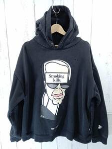 FR2 エフアールツー × ONE・T・SHIRT ワンティーシャツ ファッキングラビッツ FR KARL HOODIE プリント パーカー XL ブラック 店舗受取可