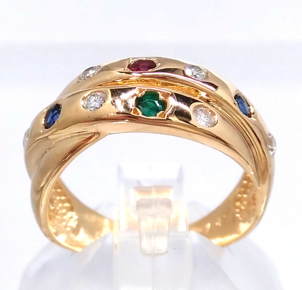 ヤフオク! -k18 エメラルド 指輪(ルビー)の中古品・新品・未使用品一覧