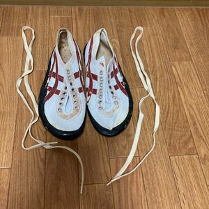 体育館シューズ　Onitsuka Tiger 靴　長期間保管品　レトロ　24.5センチ