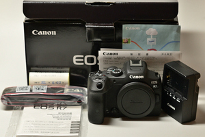 Canon キャノン EOS R7 ボディ+EF-EOS Rアダプター EF-s18-55STM 中古完動美品