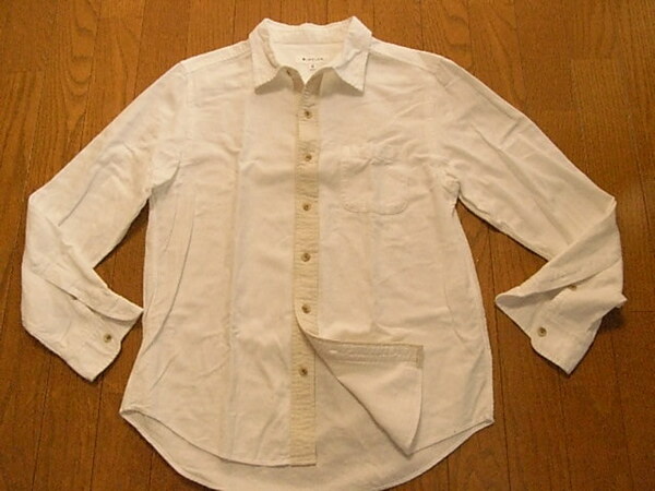 THE SHOP TK（タケオキクチ）かっこいい長袖ドレスシャツ　ホワイト　サイズM