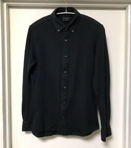 ◆【人気】LACOSTE ラコステ/ ボタンダウンロングスリーブ鹿の子ポロシャツ/ NAVY size3