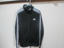 M ■adidas アディダス ★ジャージ ジャケット★黒　USA古着　_画像1