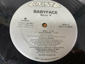 NO 11-2100 ◆ 12インチ ◆ Babyface ◆ What If / Lover And Friend