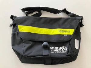 MICHAEL LINNELL'S(マイケルリンネル)ショルダーバッグ /メッセンジャーバッグ /ブラック/ML-003/yellow