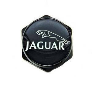 1新着送料込限定品 　ＪＡＧＵＡＲロゴ　 ブラック 　アルミナンバーボルトカバー