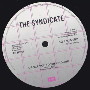 ダンクラ12inch★SYNDICATE / Dance you to the ground★U.K.盤・EMI★