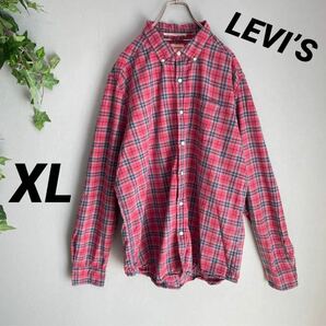 【LEVI’S】リーバイス 90s ウエスタンチェックシャツ XL 美品 古着 ヴィンテージ USA製